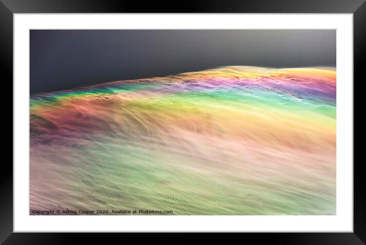 Rainbow sky Framed Mounted Print by Ashley Cooper