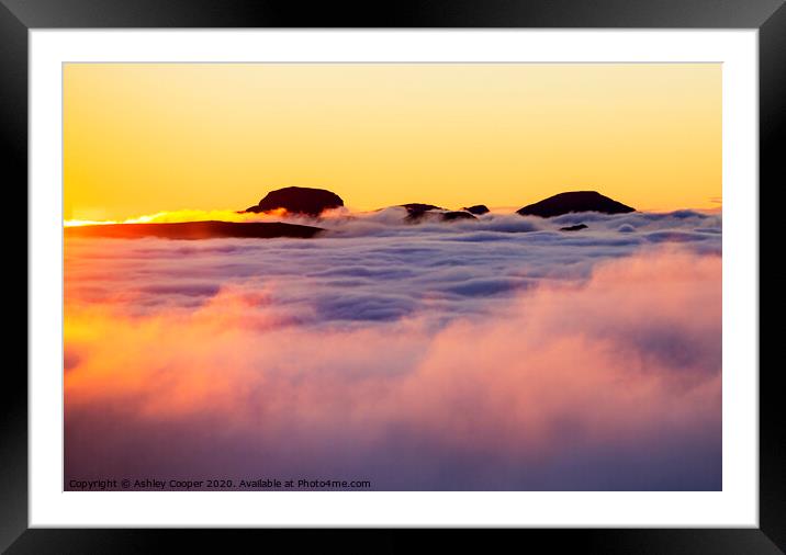 Gable sunset. Framed Mounted Print by Ashley Cooper