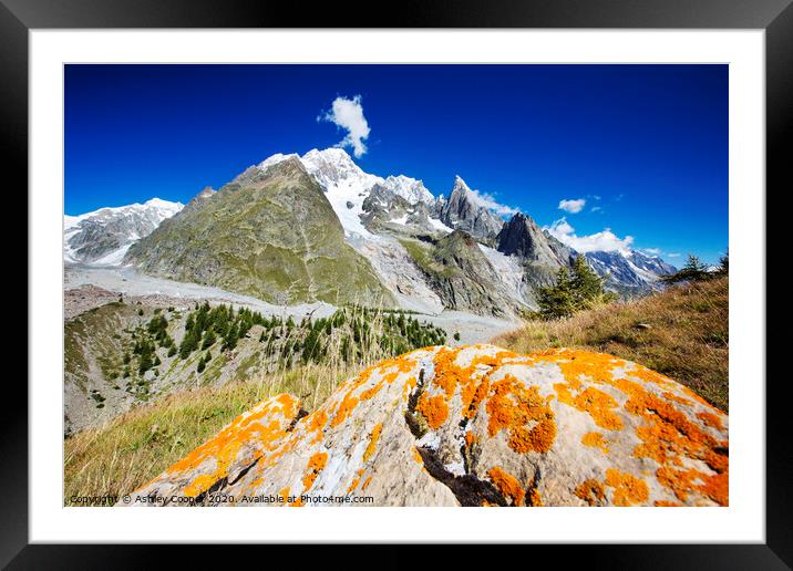 Glacial retreat. Framed Mounted Print by Ashley Cooper