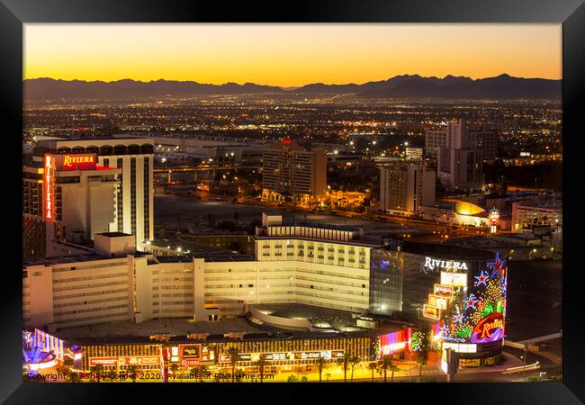 Las Vegas dawn. Framed Print by Ashley Cooper