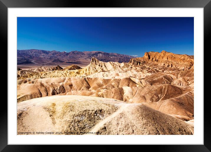 Badlands Framed Mounted Print by Ashley Cooper