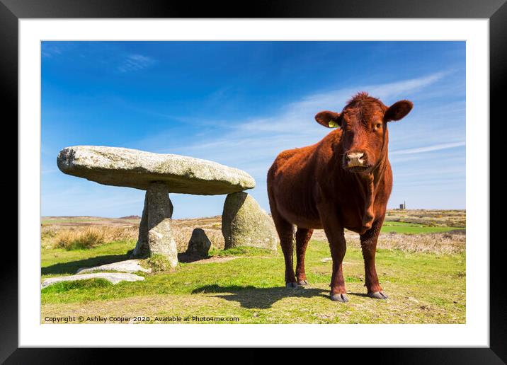 Lanyon Quoit Framed Mounted Print by Ashley Cooper