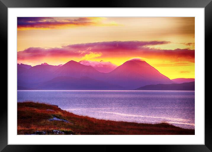 Cuillins. Framed Mounted Print by Ashley Cooper