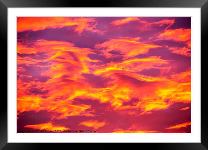 The sky. Framed Mounted Print by Ashley Cooper