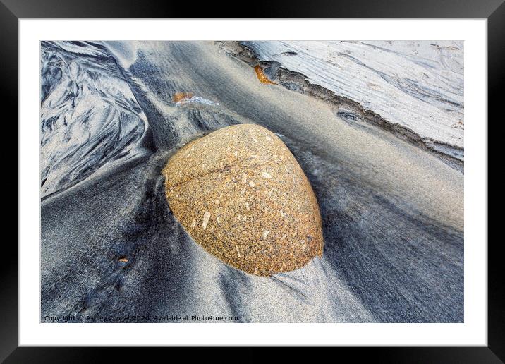 Granite Framed Mounted Print by Ashley Cooper