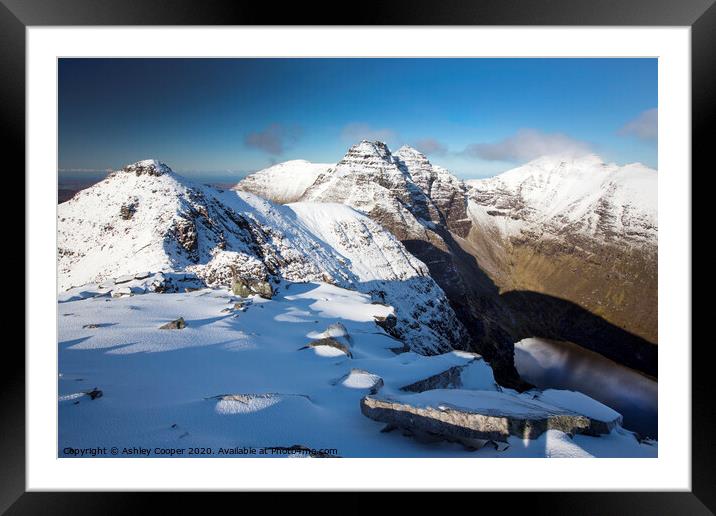 An Teallach Framed Mounted Print by Ashley Cooper