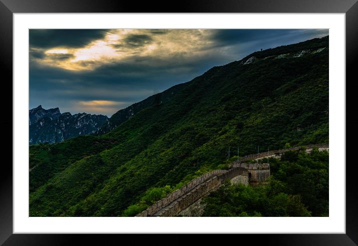 The Great Wall Framed Mounted Print by Yankun Yang
