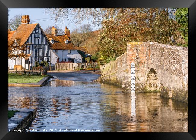 The Ford at Eynsford Framed Print by Peter Smith
