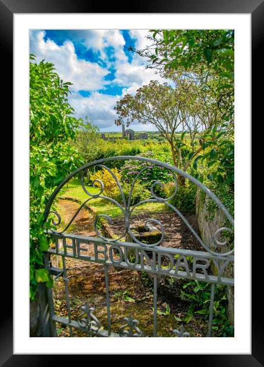 Garden Gateway Framed Mounted Print by Sue Fleming