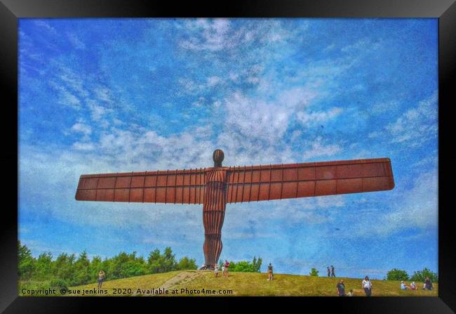 Angel of the North                  Framed Print by sue jenkins