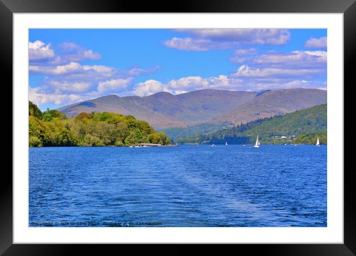 Lake Windermere Framed Mounted Print by sue jenkins