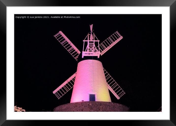 Fulwell Windmill Framed Mounted Print by sue jenkins