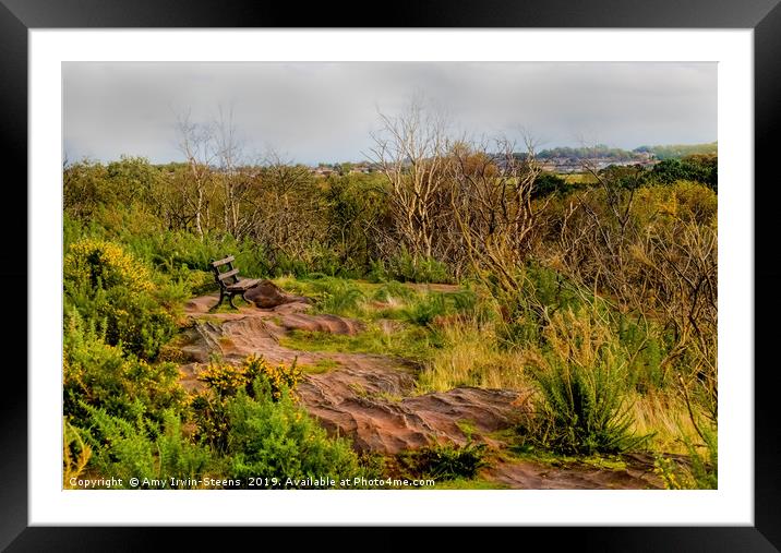 Thurstaston Hill View Point Framed Mounted Print by Amy Irwin-Steens