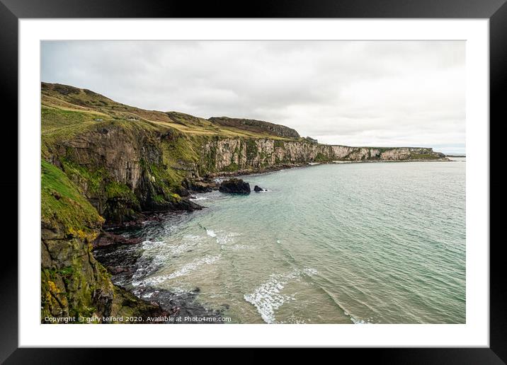 The Causeway coast Framed Mounted Print by gary telford