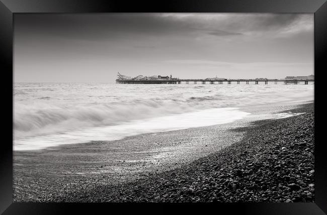 The Raging Sea, Winter Storms, Brighton, UK. Framed Print by Ben Dale