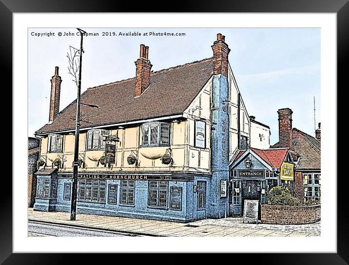 The Fatling Public House, Hornchurch, Essex Framed Mounted Print by John Chapman