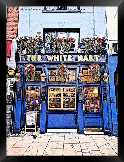 The White Hart Pub, Whitechapel, London Framed Print by John Chapman