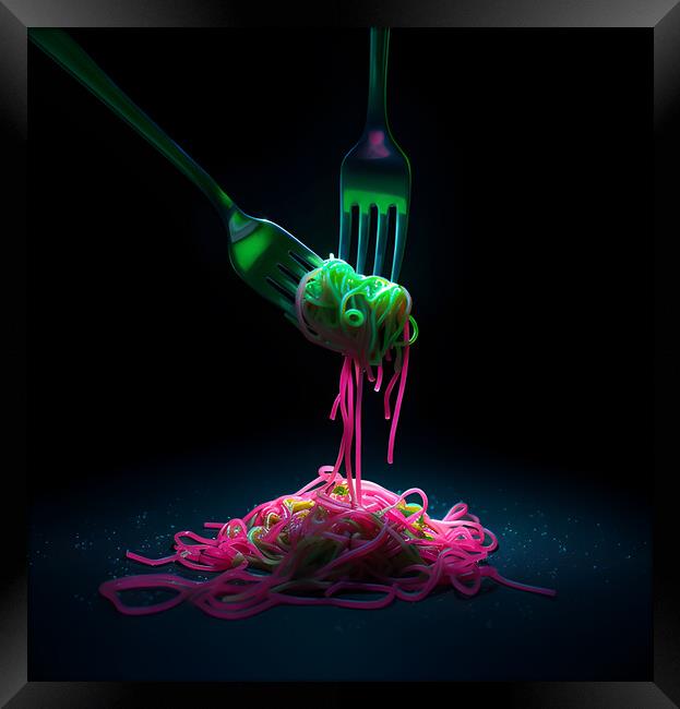 Spaghetti colors Framed Print by Martin Smith
