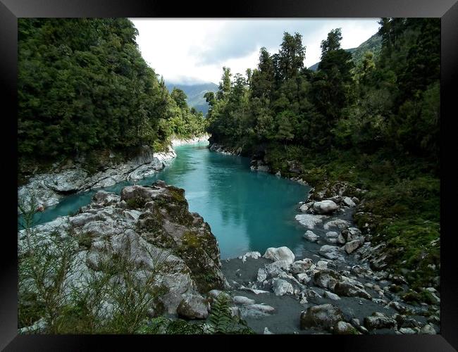 Hokitika Gorge, New Zealand Framed Print by Martin Smith