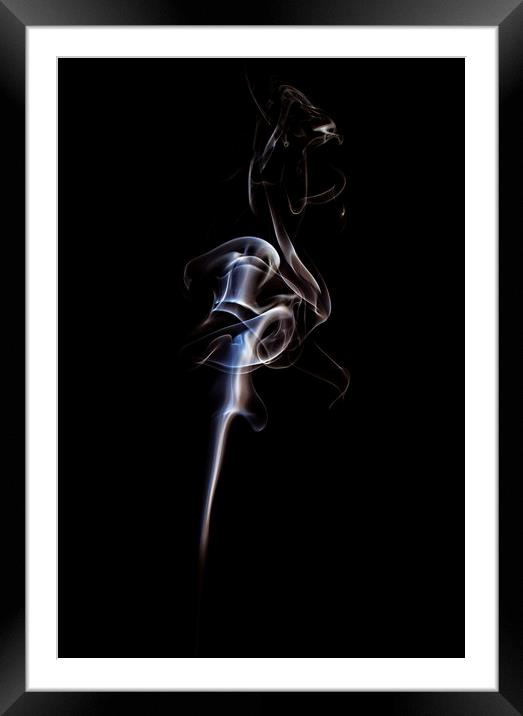 Abstract smoke Framed Mounted Print by Martin Smith