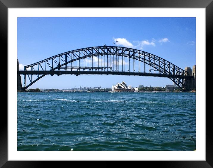 Sydney Harbour bridge Framed Mounted Print by Martin Smith