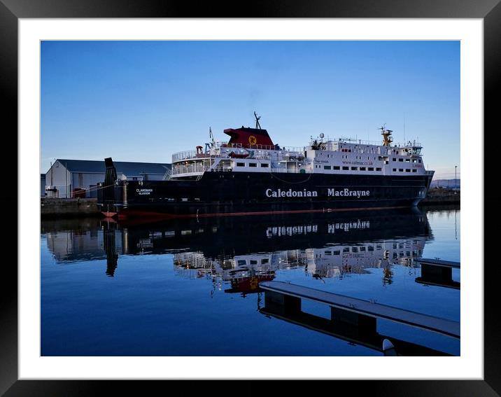 The Clansman in dock Framed Mounted Print by Martin Smith
