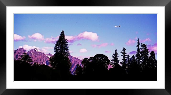 Flight into Queenstown Framed Mounted Print by Martin Smith