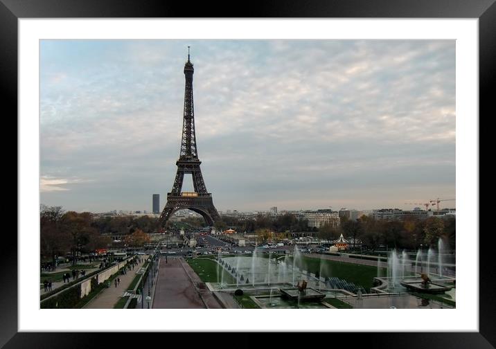 Eiffell tower Framed Mounted Print by Martin Smith