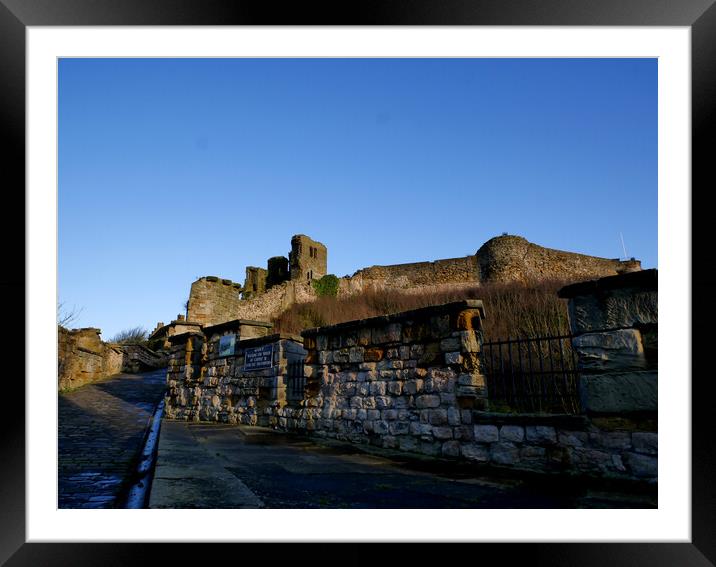 Scarborough castle Framed Mounted Print by Martin Smith