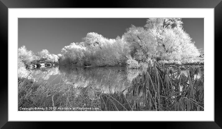 Felmersham Frost Framed Mounted Print by Andy Bennette