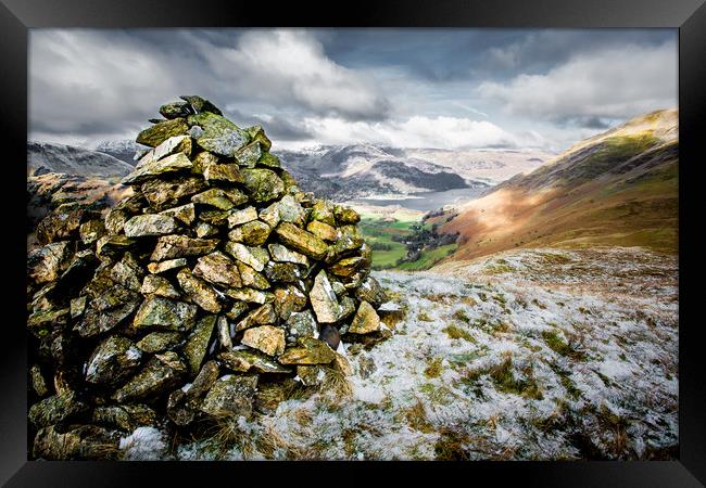 A Cairn for Ed Framed Print by Andy Bennette