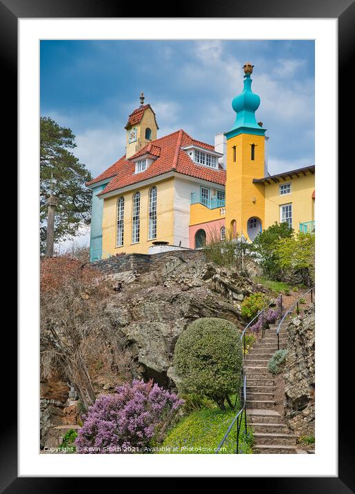 Portmeirion views Framed Mounted Print by Kevin Smith