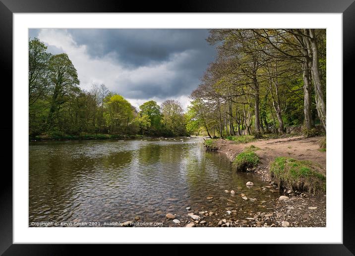 River Swale at Richmond Framed Mounted Print by Kevin Smith