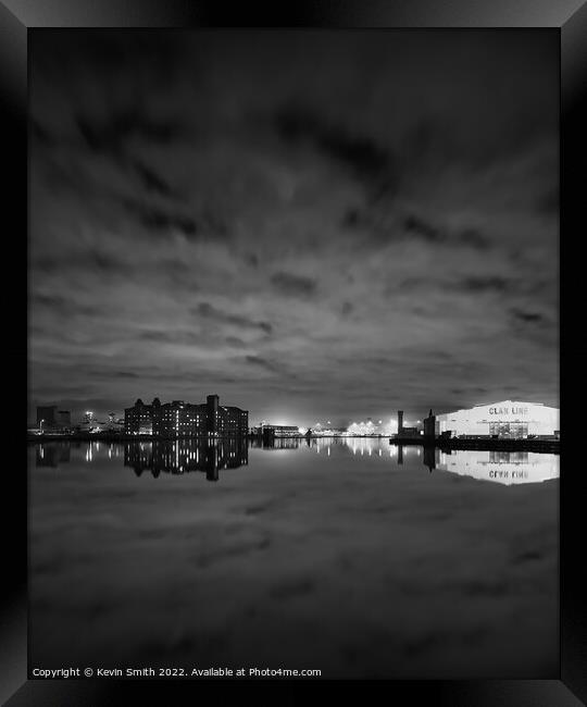 Birkenhead Docks reflections Framed Print by Kevin Smith