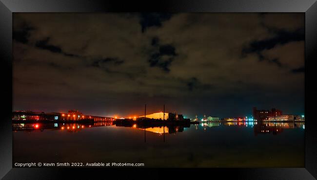 Birkenhead Docks Reflections Framed Print by Kevin Smith