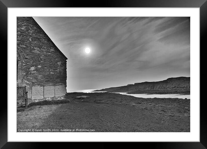 Church in the sea Aberffraw Framed Mounted Print by Kevin Smith