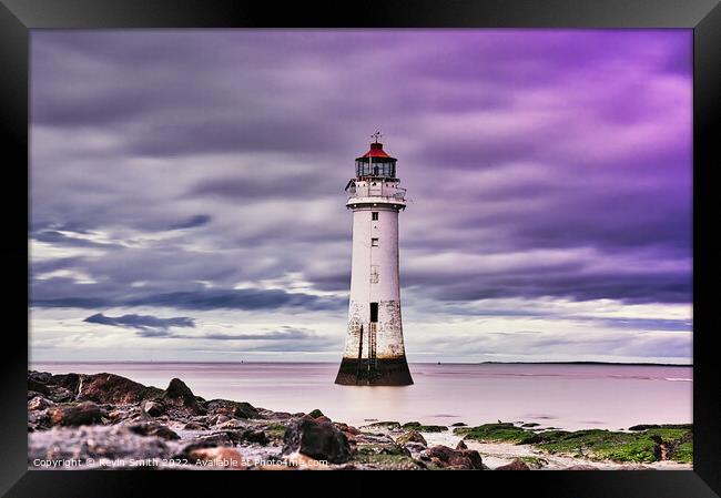 New Brighton Lighthouse Framed Print by Kevin Smith