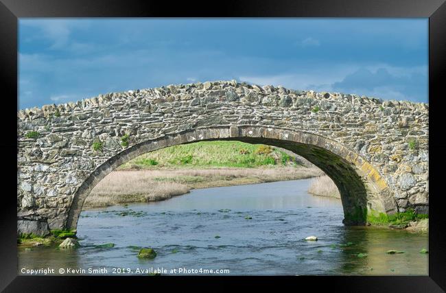 Pont Aberffraw Anglesey Framed Print by Kevin Smith