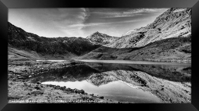 Snowdon and Llyn Llydaw Framed Print by Kevin Smith