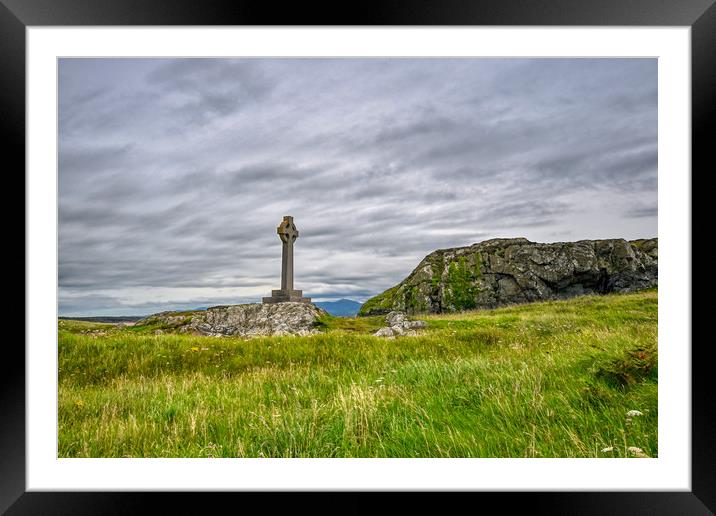 Celtic Cross Framed Mounted Print by Kevin Smith