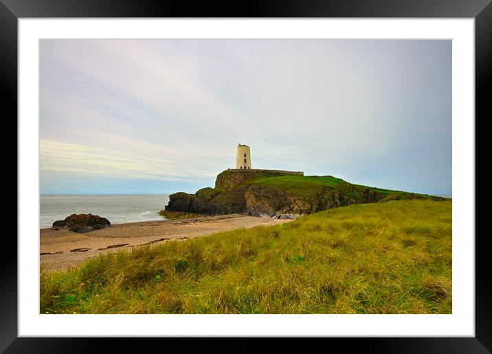 Ty Mawr Lighthouse Ynys Llanddwyn Anglesey Framed Mounted Print by Kevin Smith
