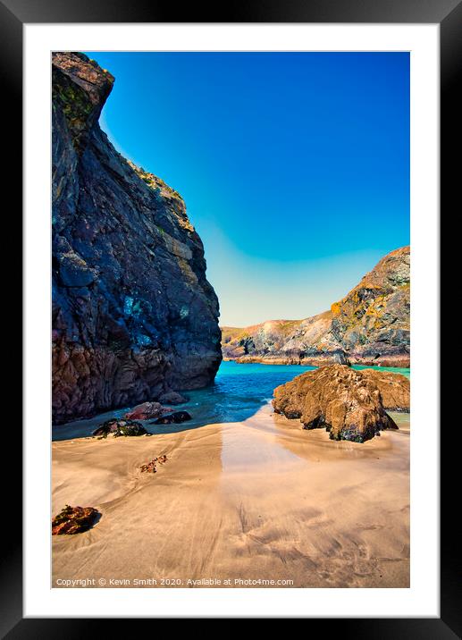Kynance Cove Cornwall Framed Mounted Print by Kevin Smith
