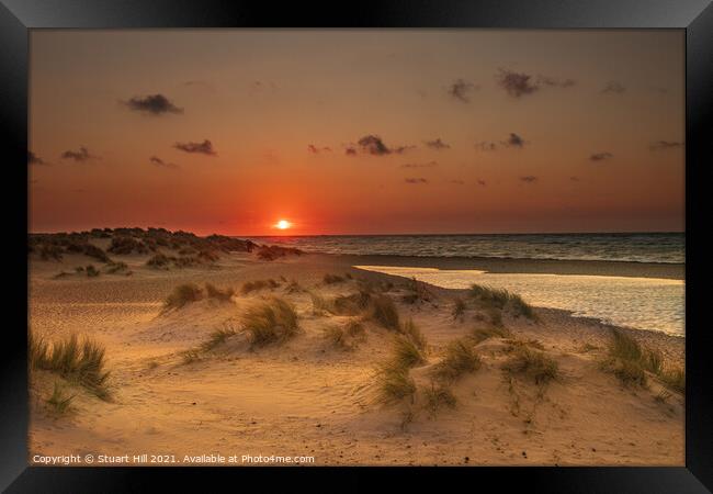 Sky sun Framed Print by Stuart Hill