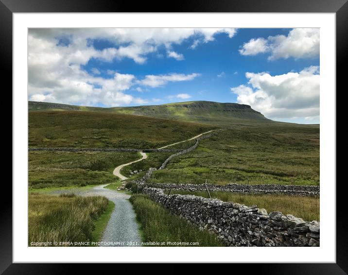 Pen-y-Ghent  Framed Mounted Print by EMMA DANCE PHOTOGRAPHY