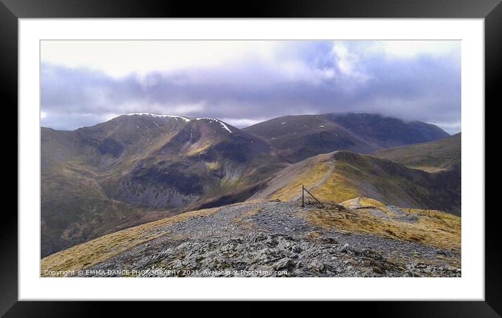 Lake District Mountains Framed Mounted Print by EMMA DANCE PHOTOGRAPHY