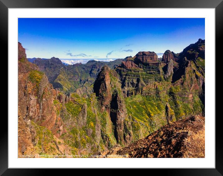 Pico Ruivo and Pico do Arieiro Trail, Madeira Framed Mounted Print by EMMA DANCE PHOTOGRAPHY