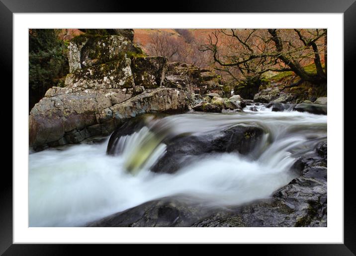 Galleny Force Waterfalls Framed Mounted Print by EMMA DANCE PHOTOGRAPHY