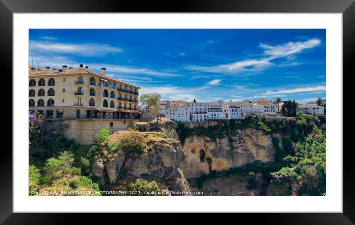 The City of Ronda, Spain Framed Mounted Print by EMMA DANCE PHOTOGRAPHY