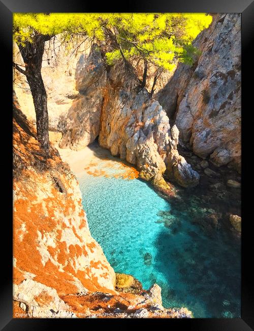 Skopelos Island, Greece Framed Print by EMMA DANCE PHOTOGRAPHY