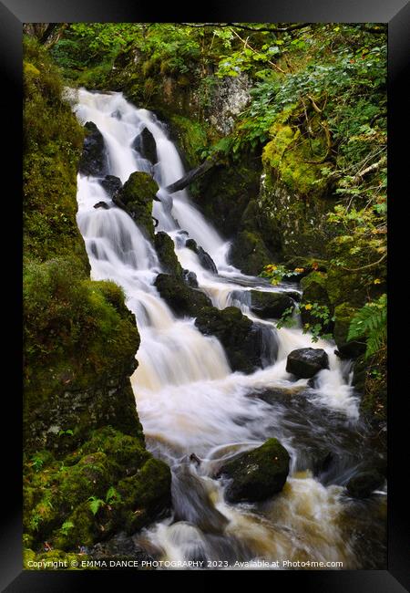 Lodore Falls, Lake District Framed Print by EMMA DANCE PHOTOGRAPHY